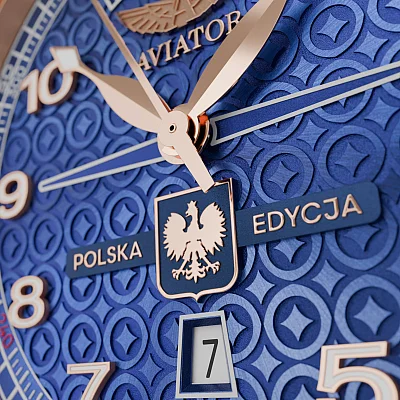 Aviator Douglas Day-Date Automatic Polish Limited Edition V Stanisław Skarżyński V.3.44.2.395.4