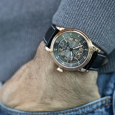 Aviator Douglas Day-Date Meca-41 Automatic Polska Limitowana Edycja V.3.36.2.294.4 PL