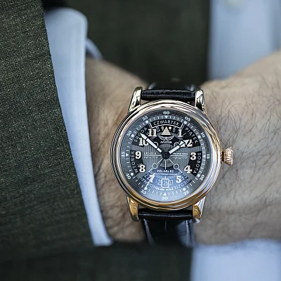 Aviator Douglas Day-Date Meca-41 Automatic Polska Limitowana Edycja V.3.36.2.294.4 PL