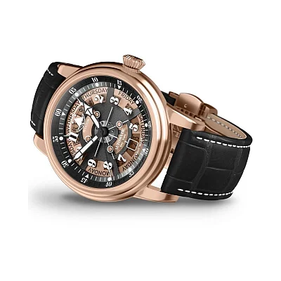 Aviator Douglas Day-Date Meca-41 Automatic Rose Gold PVD V.3.36.2.289.4