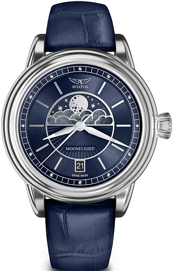 Aviator Douglas Moonflight Moonphase V13302554