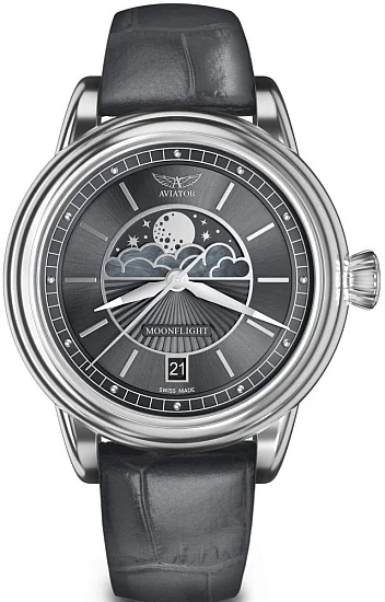Aviator Douglas Moonflight Moonphase V13302544