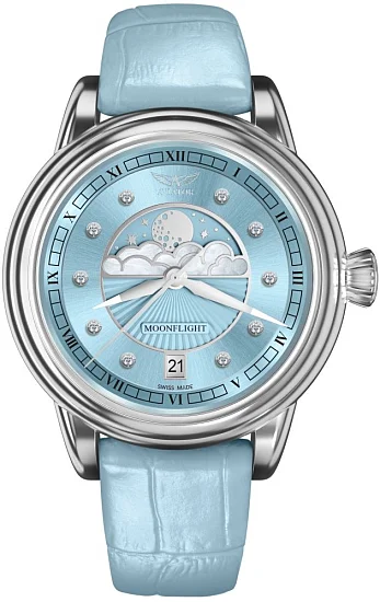 Aviator Douglas Moonflight Moonphase Diamonds V13303594