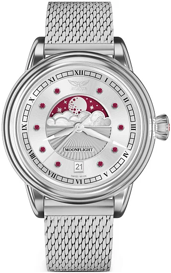 Aviator Douglas Moonflight Moonphase Gemstone Edition V13304195