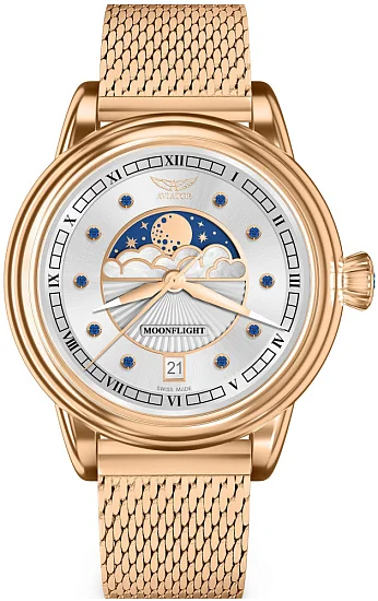 Aviator Douglas Moonflight Moonphase Gemstone Edition V13324165