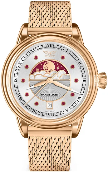 Aviator Douglas Moonflight Moonphase Gemstone Edition V13324205