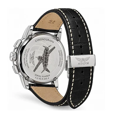 Aviator Douglas Quartz Chrono Date Small-Second V.2.45.0.405.4