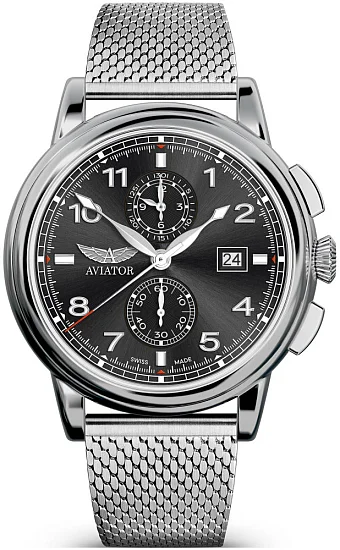 Aviator Douglas Quartz Chrono Date Small-Second V24504055