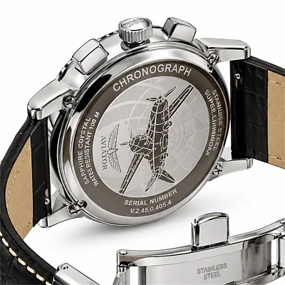 Aviator Douglas Quartz Chrono Date Small-Second V.2.45.0.405.4
