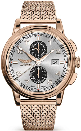 Aviator Douglas Quartz Chrono Date Small-Second V24524125