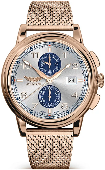 Aviator Douglas Quartz Chrono Date Small-Second V24524145