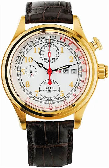 Ball Doctor's Chronograph 18k Gold Limited Edition CM1032D-GO-L1J-WH