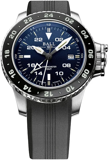 Ball Engineer Hydrocarbon AeroGMT II COSC Chronometer 904L DG2018C-PC-BE
