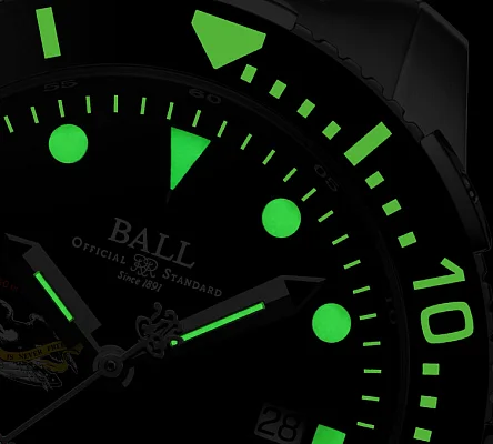 Ball Engineer Hydrocarbon DeepQUEST Protector Ceramic COSC Chronometer DM3002A-S9C-BK