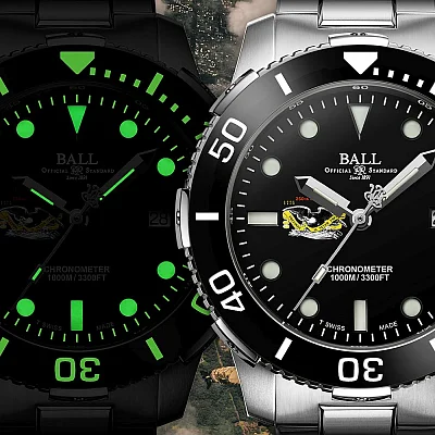 Ball Engineer Hydrocarbon DeepQUEST Protector Ceramic COSC Chronometer DM3002A-S9C-BK