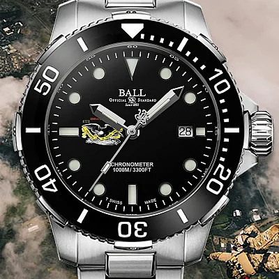 Ball Engineer Hydrocarbon DeepQUEST Protector Ceramic COSC Chronometer DM3002A-S9C-BK