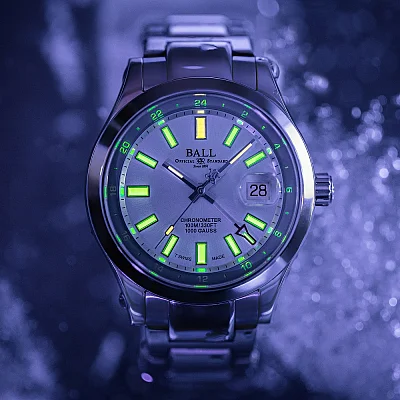 Ball Engineer III Endurance 1917 GMT COSC Chronometer Limited Edition 904L Ice Blue GM9100C-S2C-IBE