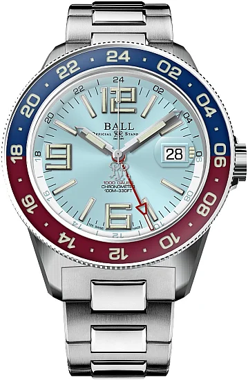 Ball Engineer III Maverick GMT Manufacture COSC Chronometer Ice Blue DG3028C-S1CJ-IBE