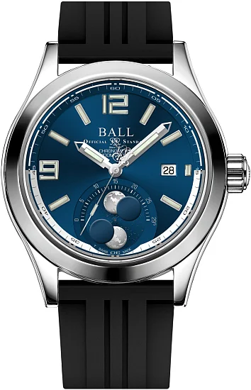 Ball Engineer II Moonphase COSC Chronometer 43mm 904L Blue NM2028C-P45C-BE