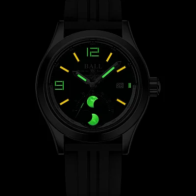 Ball Engineer II Moonphase COSC Chronometer 43mm 904L Green NM2028C-P45C-GR