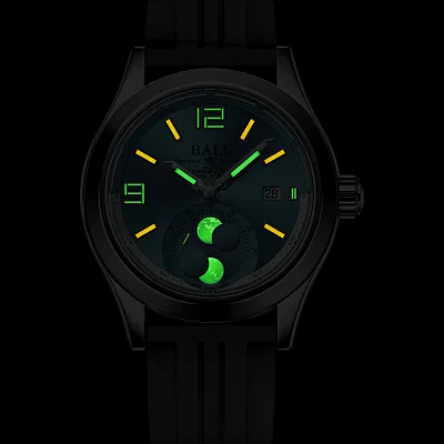 Ball Engineer II Moonphase COSC Chronometer 43mm 904L Green NM2028C-P45C-IBE