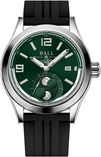 Ball Engineer II Moonphase COSC Chronometer 43mm 904L Green NM2028C-P45C-GR