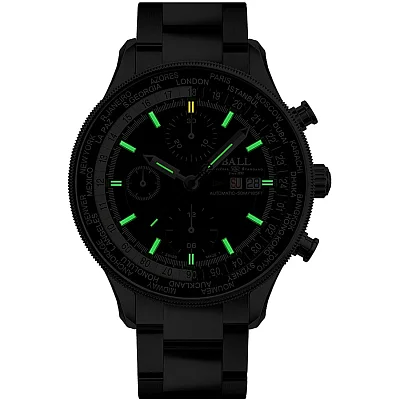 Ball Engineer II Navigator World Time Chronograph CM3388D-S-BK