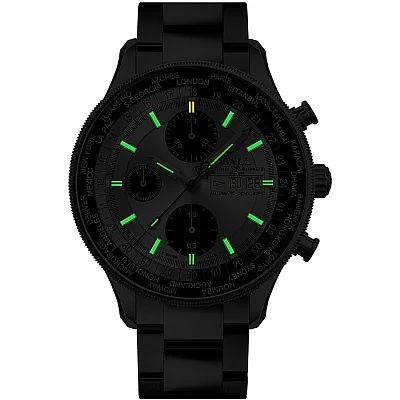 Ball Engineer II Navigator World Time Chronograph CM3388D-S1-SLBK