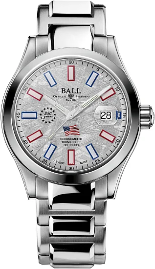 Ball Engineer M Marvelight Patriot COSC Chronometer 904L Limited Edition NM9032C-S9C-MSL2