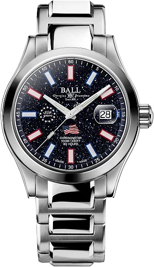 Ball Engineer M Marvelight Patriot COSC Chronometer 904L Limited Edition NM9032C-S9C-ABE2