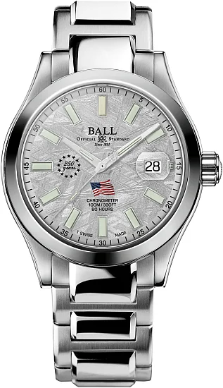 Ball Engineer M Marvelight Patriot COSC Chronometer 904L Limited Edition NM9032C-S9C-MSL1