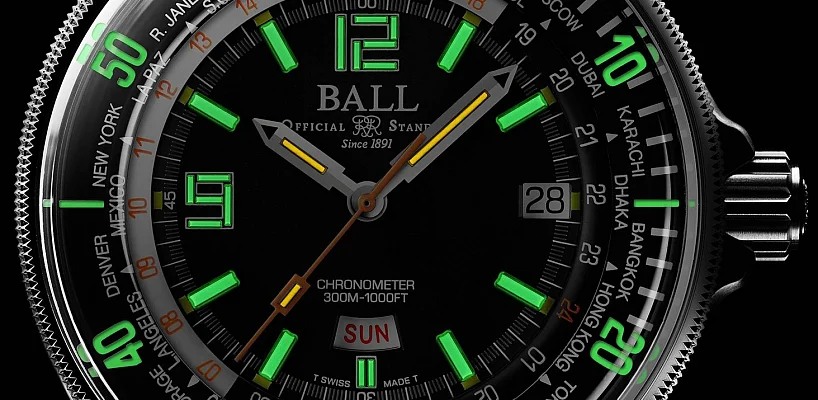 Ball Engineer Master II Diver Worldtime COSC Chronometer Limited Edition DG2232A-PC-BE