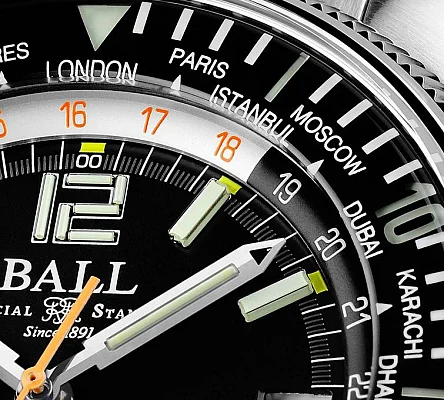 Ball Engineer Master II Diver Worldtime COSC Chronometer Limited Edition DG2232A-PC-BK