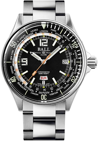 Ball Engineer Master II Diver Worldtime COSC Chronometer Limited Edition DG2232A-SC-BK