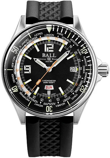 Ball Engineer Master II Diver Worldtime COSC Chronometer Limited Edition DG2232A-PC-BK