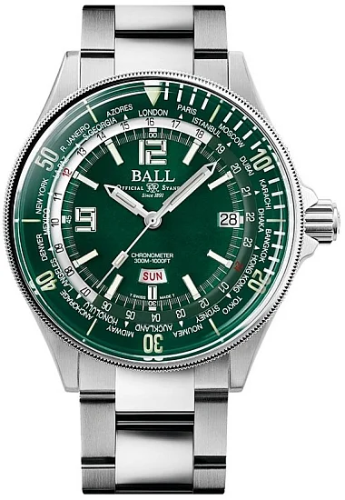 Ball Engineer Master II Diver Worldtime COSC Chronometer Limited Edition DG2232A-SC-GR
