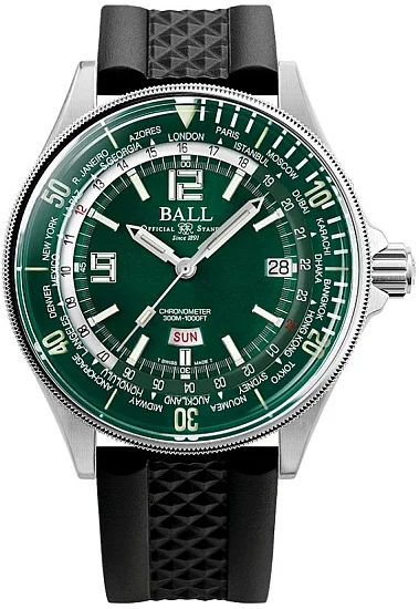 Ball Engineer Master II Diver Worldtime COSC Chronometer Limited Edition DG2232A-PC-GR