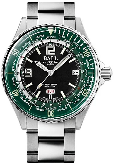 Ball Engineer Master II Diver Worldtime COSC Chronometer Limited Edition DG2232A-SC-GRBK
