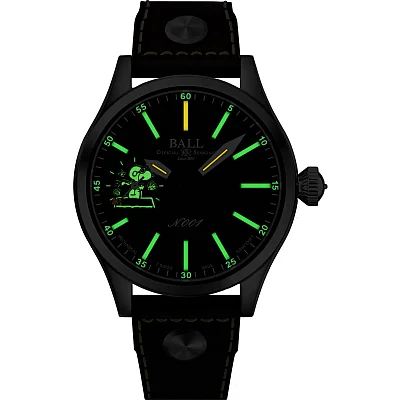 Ball Engineer Master II 46mm Mechanical Small Second Snoopy Flying Ace Limited Edition NM2638C-L2J-BK