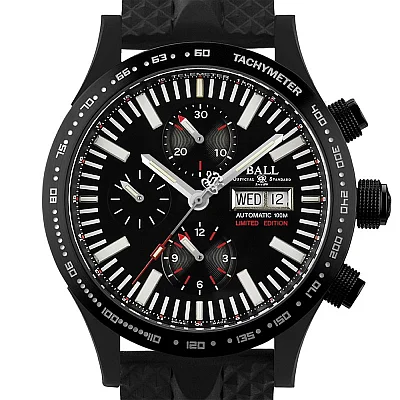 Ball Fireman Storm Chaser DLC Glow II Chronograph Limited Edition CM2192C-P2-BK