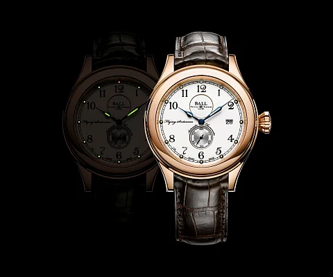 Ball Flying Scotsman Limited Edition 18k Gold NM2198D-PG-LCJ-WH