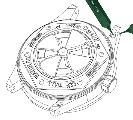 Ball Roadmaster First Responder Titanium RotorLOCK Limited Edition 904L GM3180B-S2-BK
