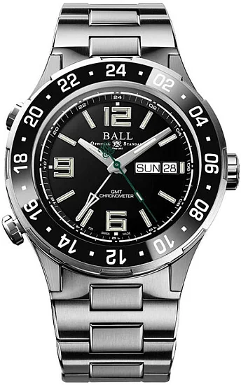 Ball Roadmaster Marine GMT 40mm COSC Chronometer DG3000A-S14CJ-BK