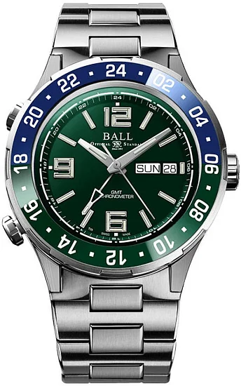 Ball Roadmaster Marine GMT 40mm COSC Chronometer DG3000A-S9CJ-GR