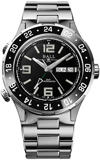 Ball Roadmaster Marine GMT 40mm COSC Chronometer DG3000A-S7CJ-BK