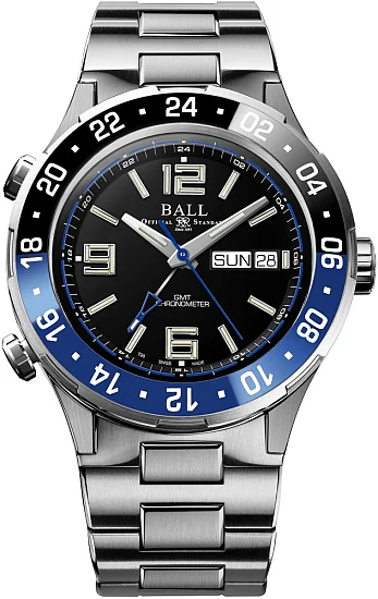 Ball Roadmaster Marine GMT 40mm COSC Chronometer DG3030B-S1CJ-BK