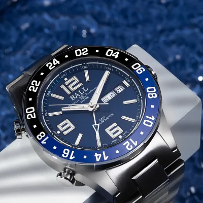 Ball Roadmaster Marine GMT 40mm COSC Chronometer DG3030B-S1CJ-BE