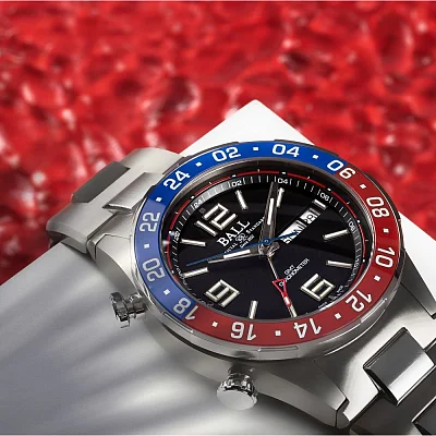 Ball Roadmaster Marine GMT 40mm COSC Chronometer DG3030B-S4C-BK