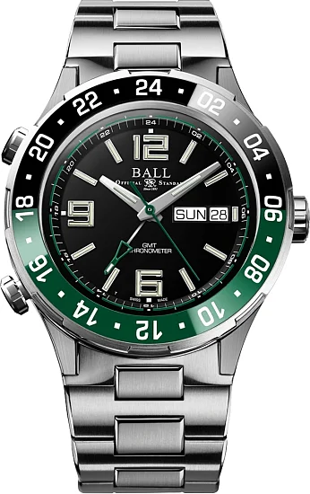 Ball Roadmaster Marine GMT 40mm COSC Chronometer DG3000A-S2C-BK