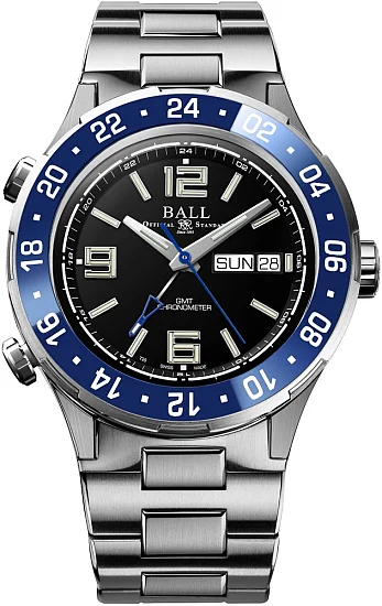 Ball Roadmaster Marine GMT 40mm COSC Chronometer DG3030B-S6CJ-BK